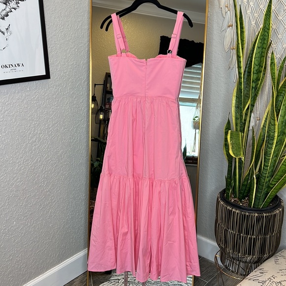 HOUSE OF CB 'Elia' French Pink Midi Sundress NWOT - Picture 9 of 11